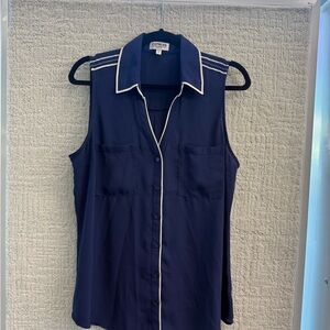 Express Women's Navy Button Down Shirt